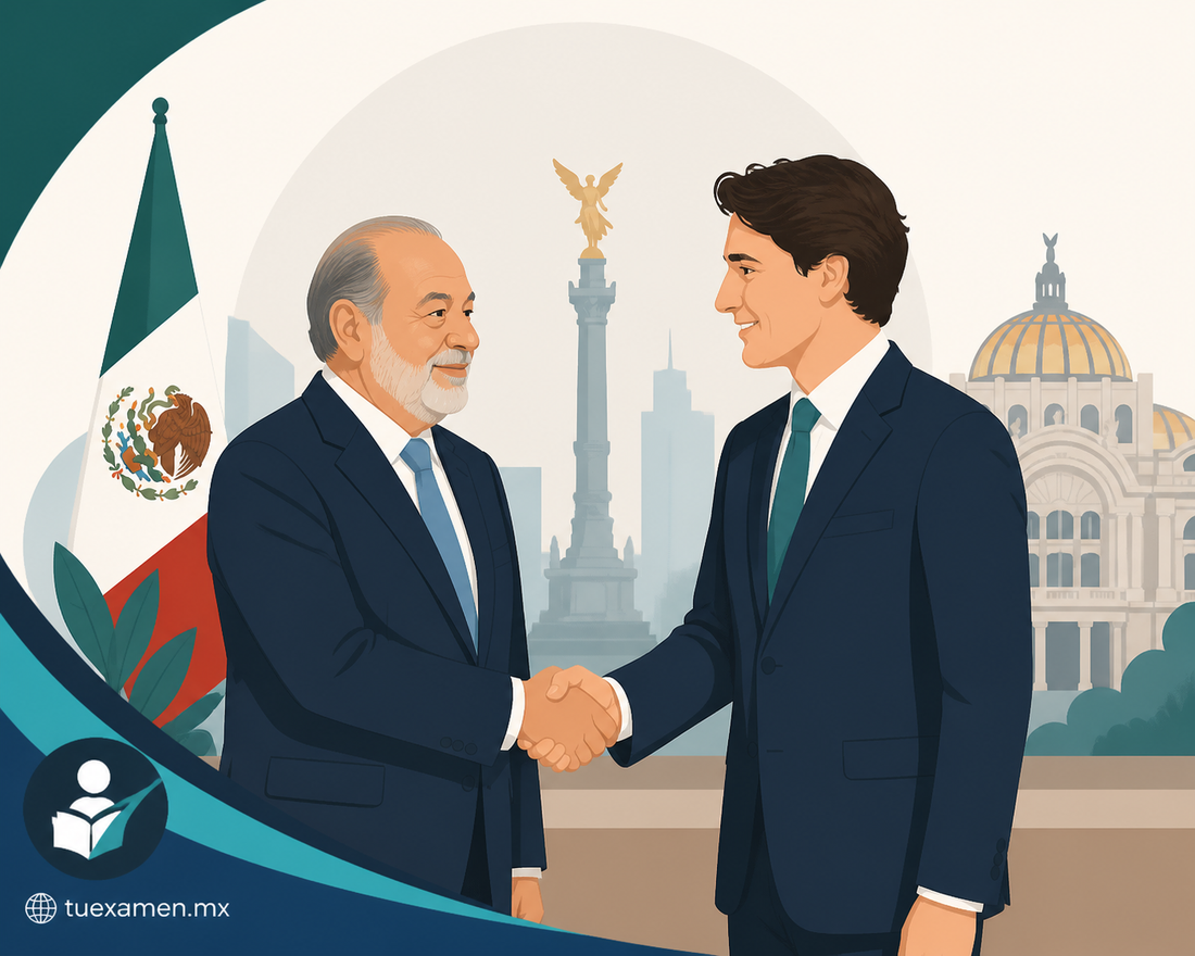 Así fue el encuentro entre Carlos Slim Helú y Justin Trudeau en México