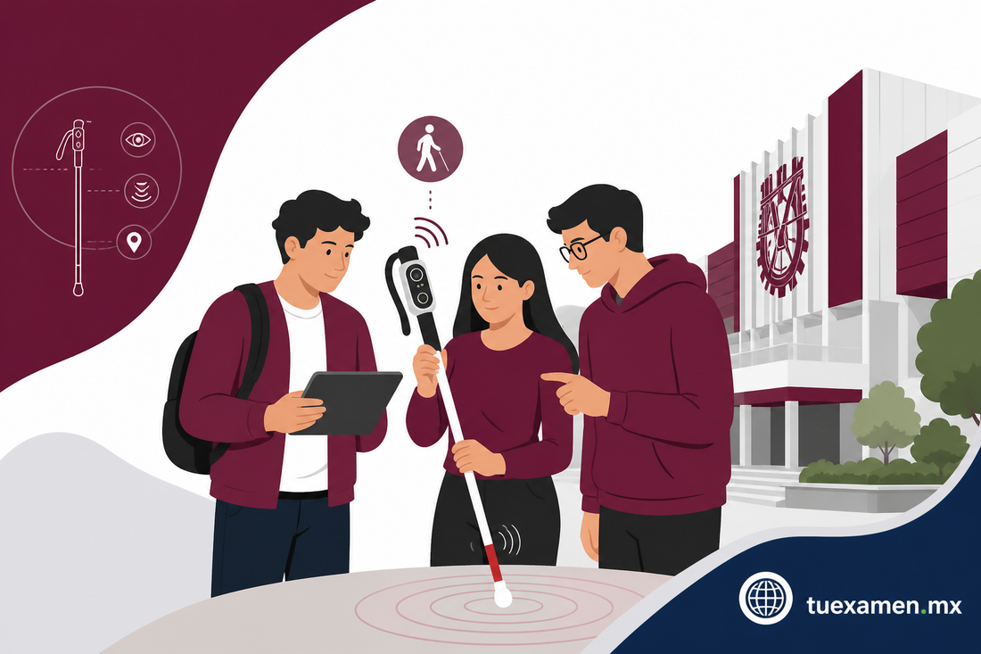 Estudiantes del IPN crean bastón inteligente para personas con discapacidad visual y ...