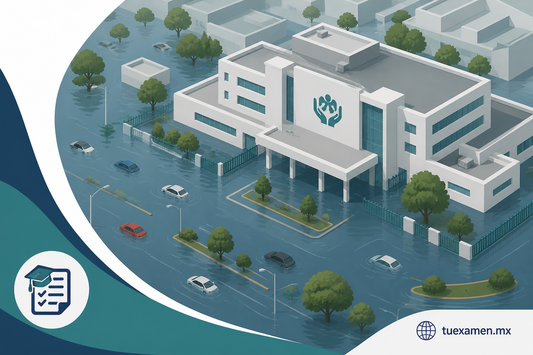 Hora 21: Así se Ve Desde el Aire Inundación Afuera del Hospital ISSSTE Tultitlán