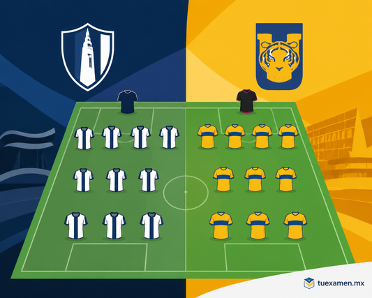 Las posibles alineaciones titulares del partido Pachuca vs Tigres UANL