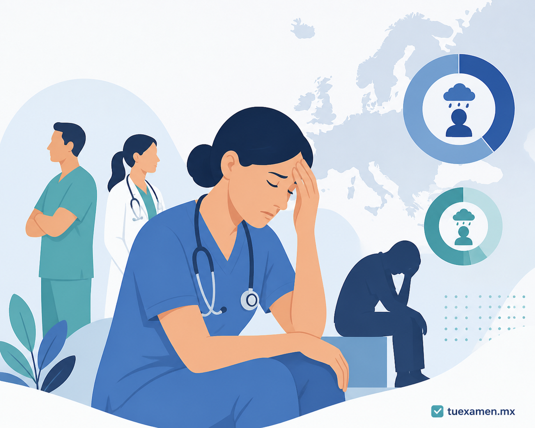 Un 30% de los profesionales sanitarios en Europa presenta síntomas depresivos y el 13 ...