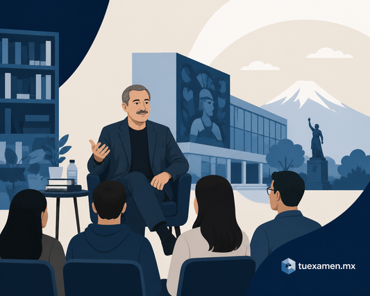 El escritor José Luis Trueba Lara tuvo una charla en BUAP Librerías del CCU