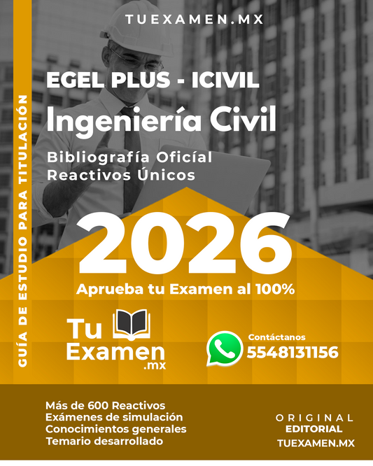 Guía Ceneval EGEL Civil - Titulación 2026