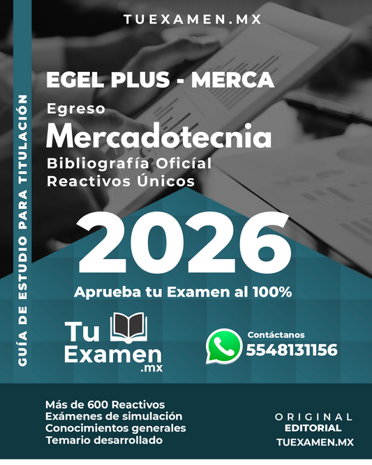 Guía Ceneval EGEL Plus Mercadotecnia - Titulación 2026