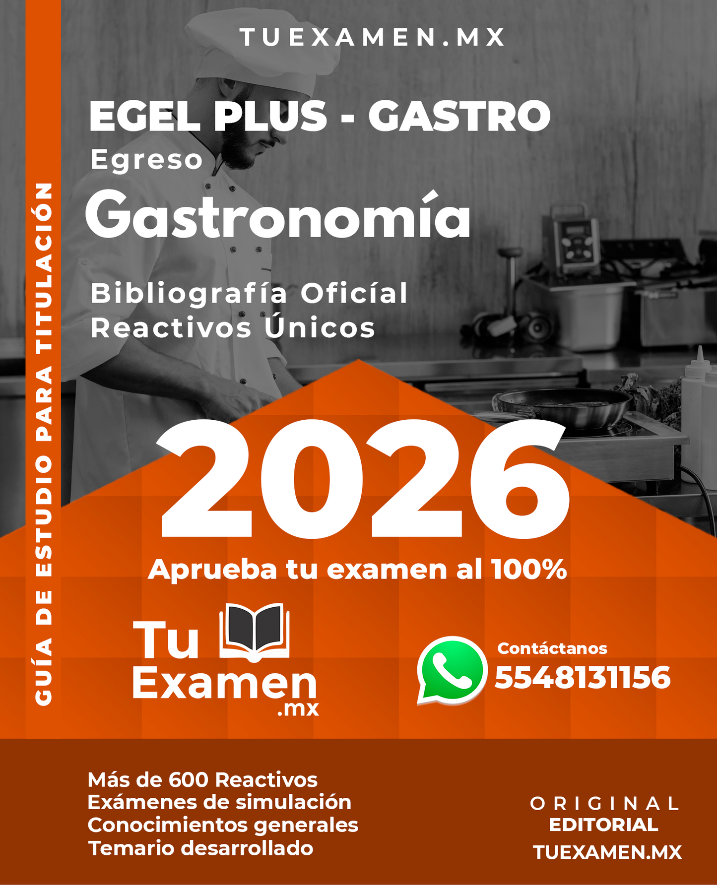Guía Ceneval EGEL Gastronomía - Titulación 2026