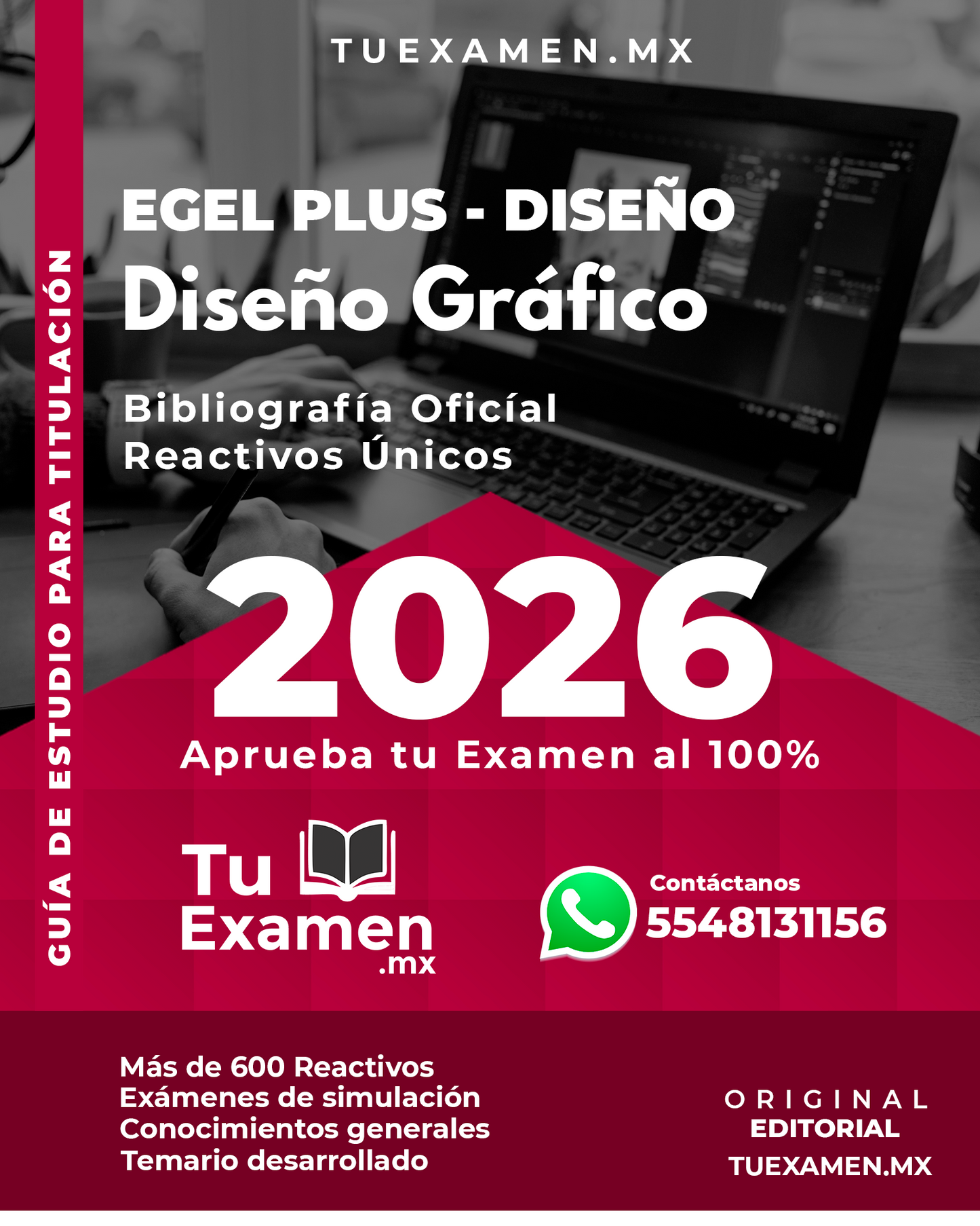 Guía Ceneval EGEL Plus Diseño Gráfico - Titulación 2026