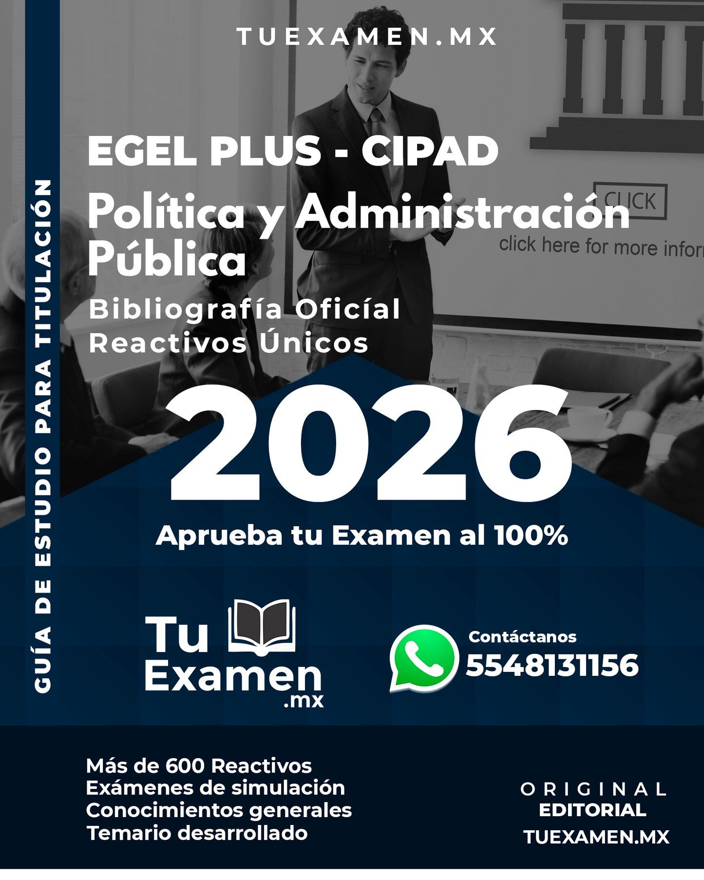 Guía Ceneval EGEL Ciencia Política y Administración Pública - Titulación 2026
