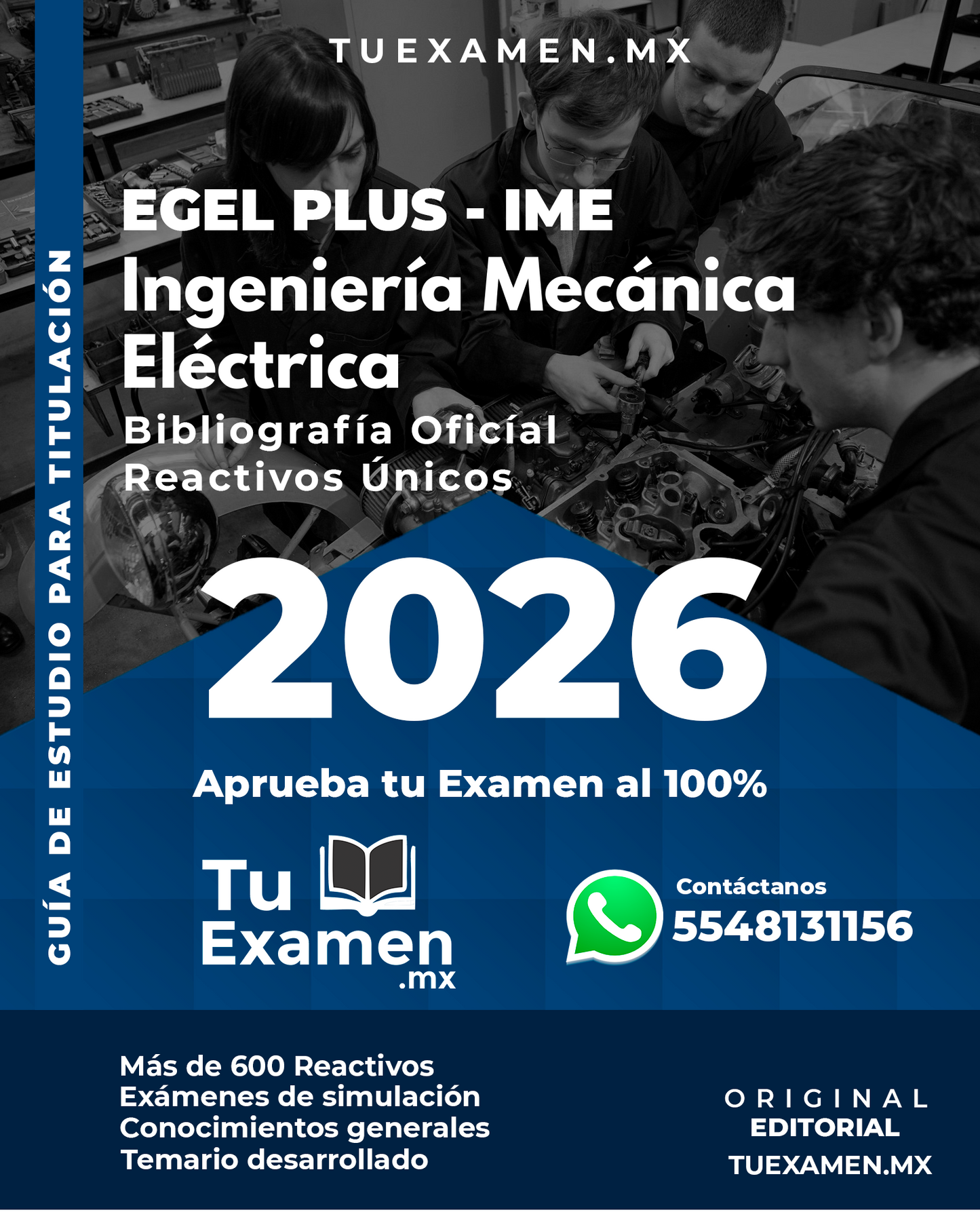 Guía Ceneval EGEL Plus Ingeniería Mecánica Eléctrica - Titulación 2026