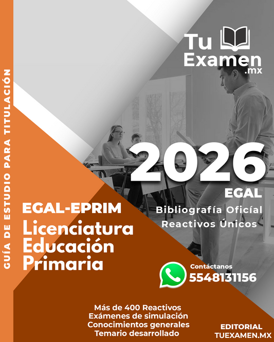 Guía Ceneval EGAL-EPRIM Educación Primaria - Acuerdo 286
