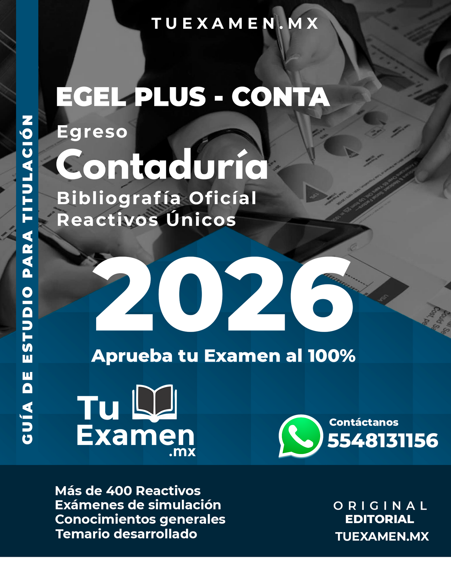 Guía Ceneval EGEL Plus Contaduría - Titulación 2026