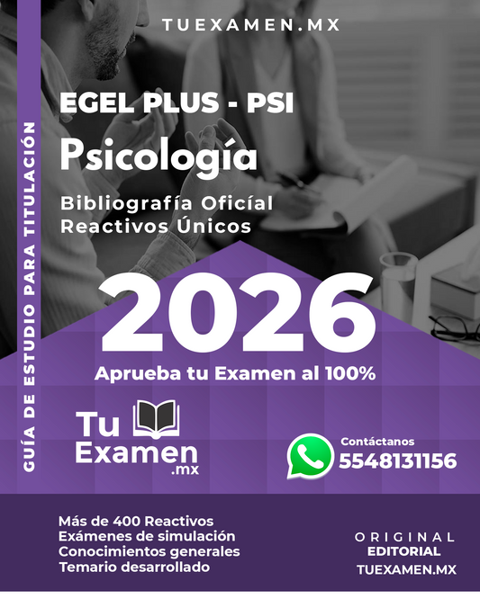 Guía Ceneval EGEL Plus Psicología - Titulación 2026