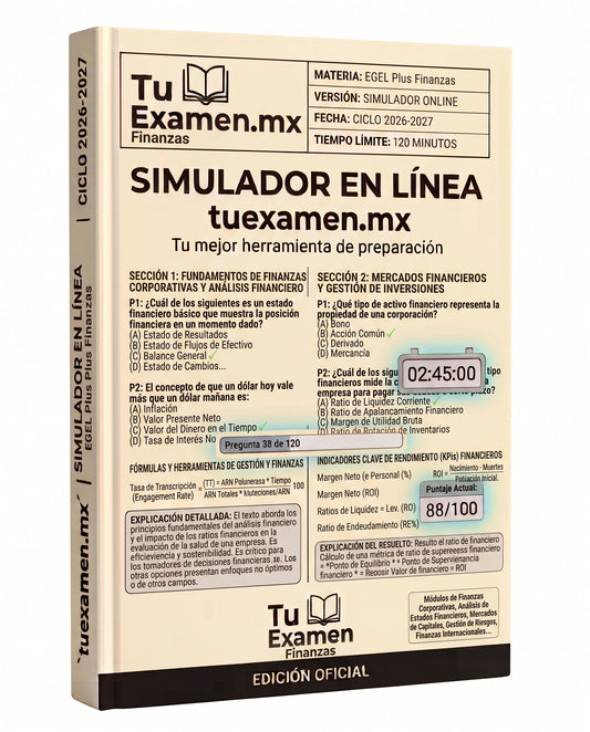 Simulador Ceneval EGEL Plus Finanzas