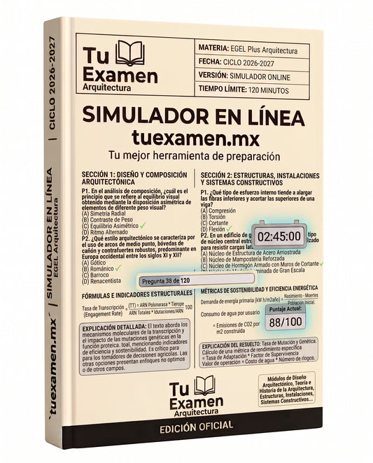 Simulador Ceneval EGEL Plus Arquitectura