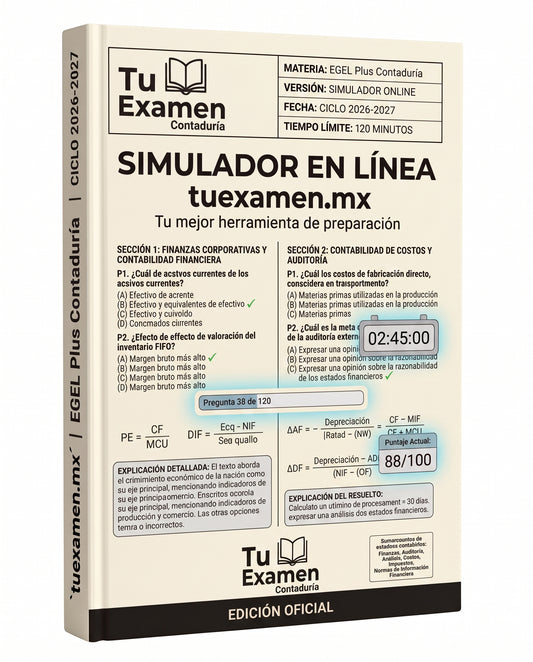Simulador Ceneval EGEL Plus Contaduría