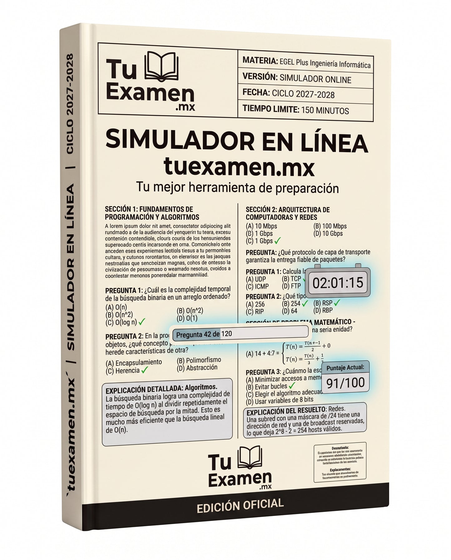 Simulador Ceneval EGEL Plus Informática