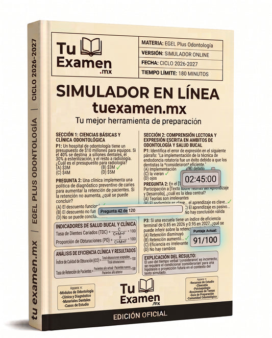 Simulador Ceneval EGEL Plus Odontología