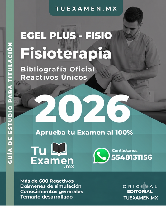 Guía completa Ceneval para Fisioterapia, preparación Egel con consejos y recursos
