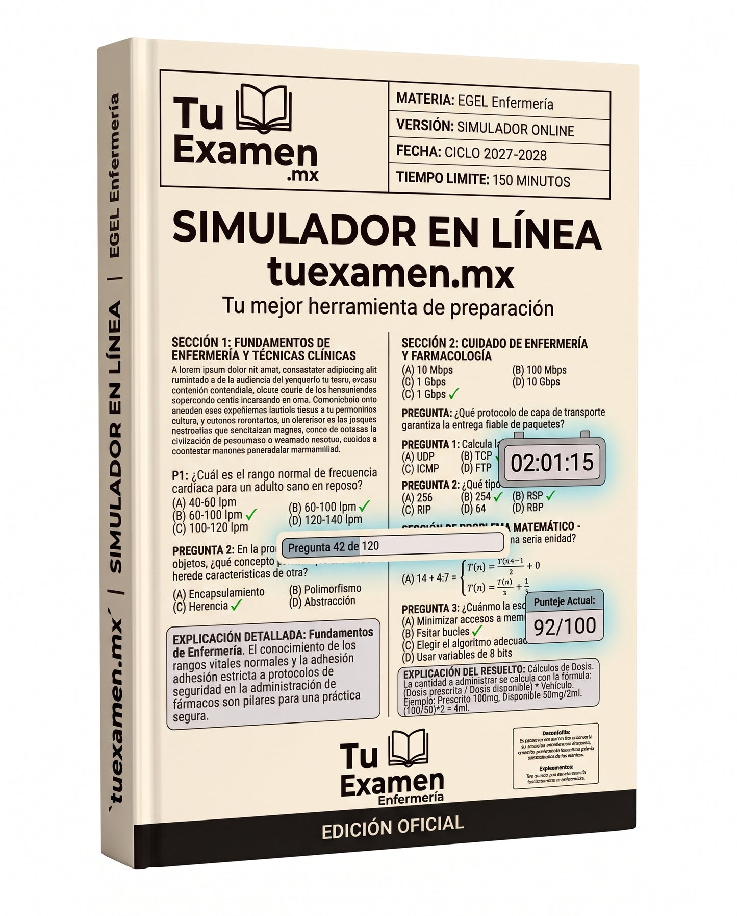 Simulador Ceneval EGEL Enfermería - Titulación 2026