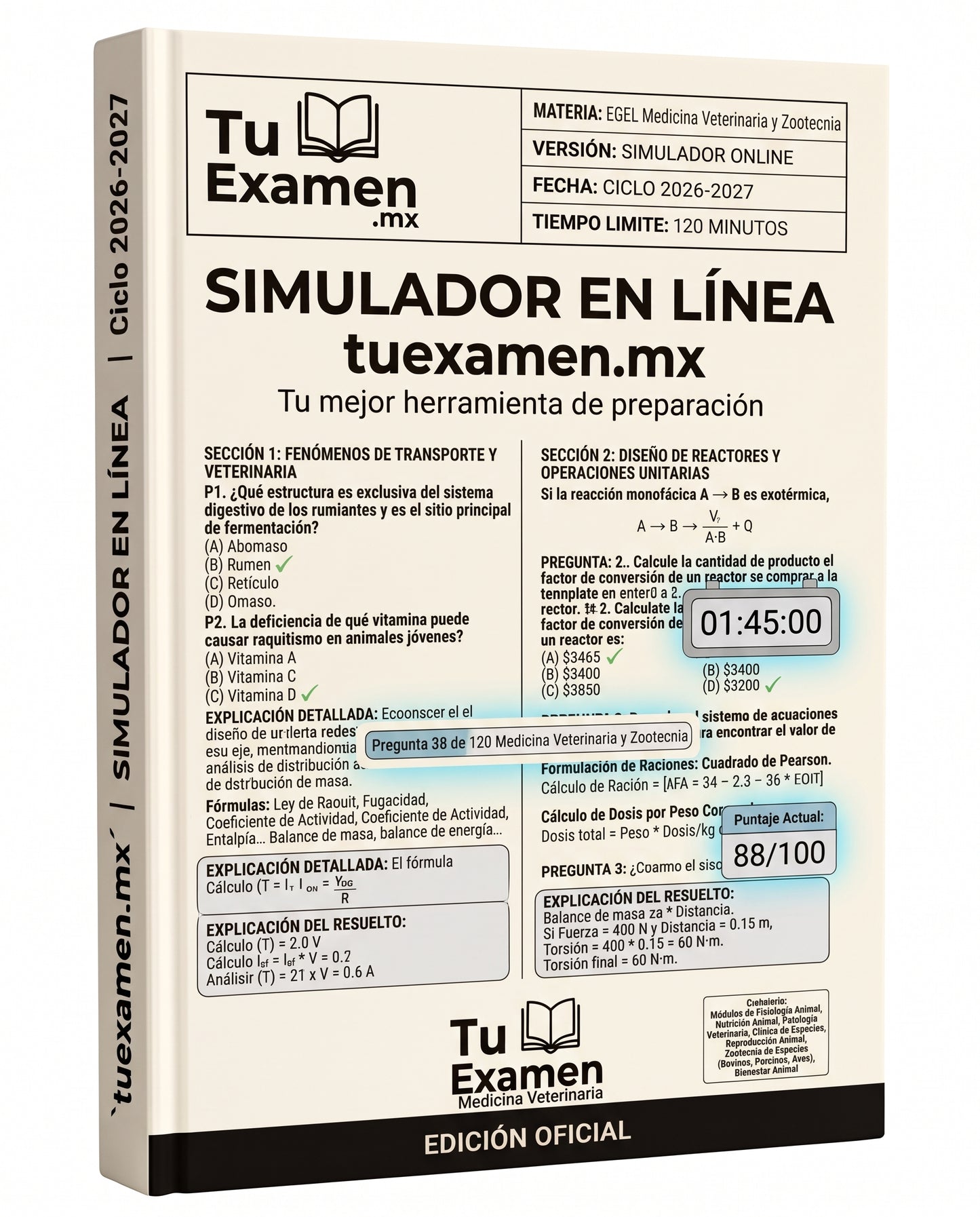 Simulador Ceneval EGEL Medicina Veterinaria y Zootecnia