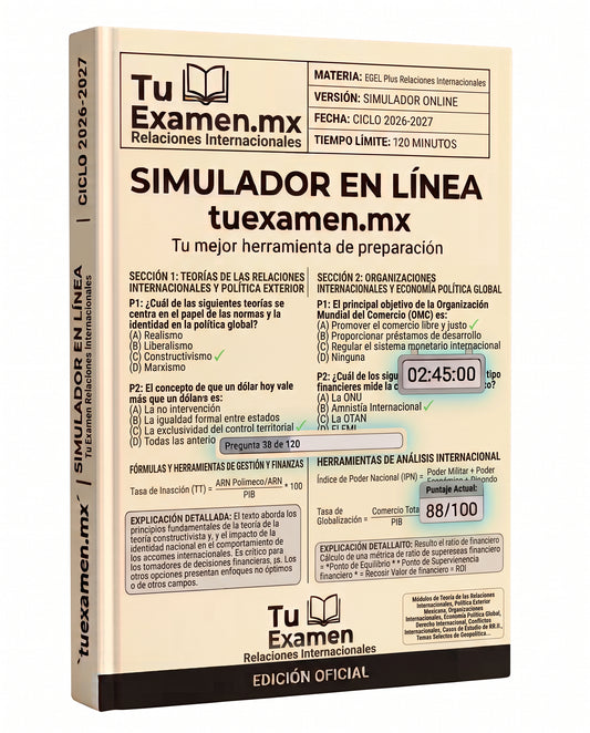 Simulador Ceneval EGEL Relaciones Internacionales