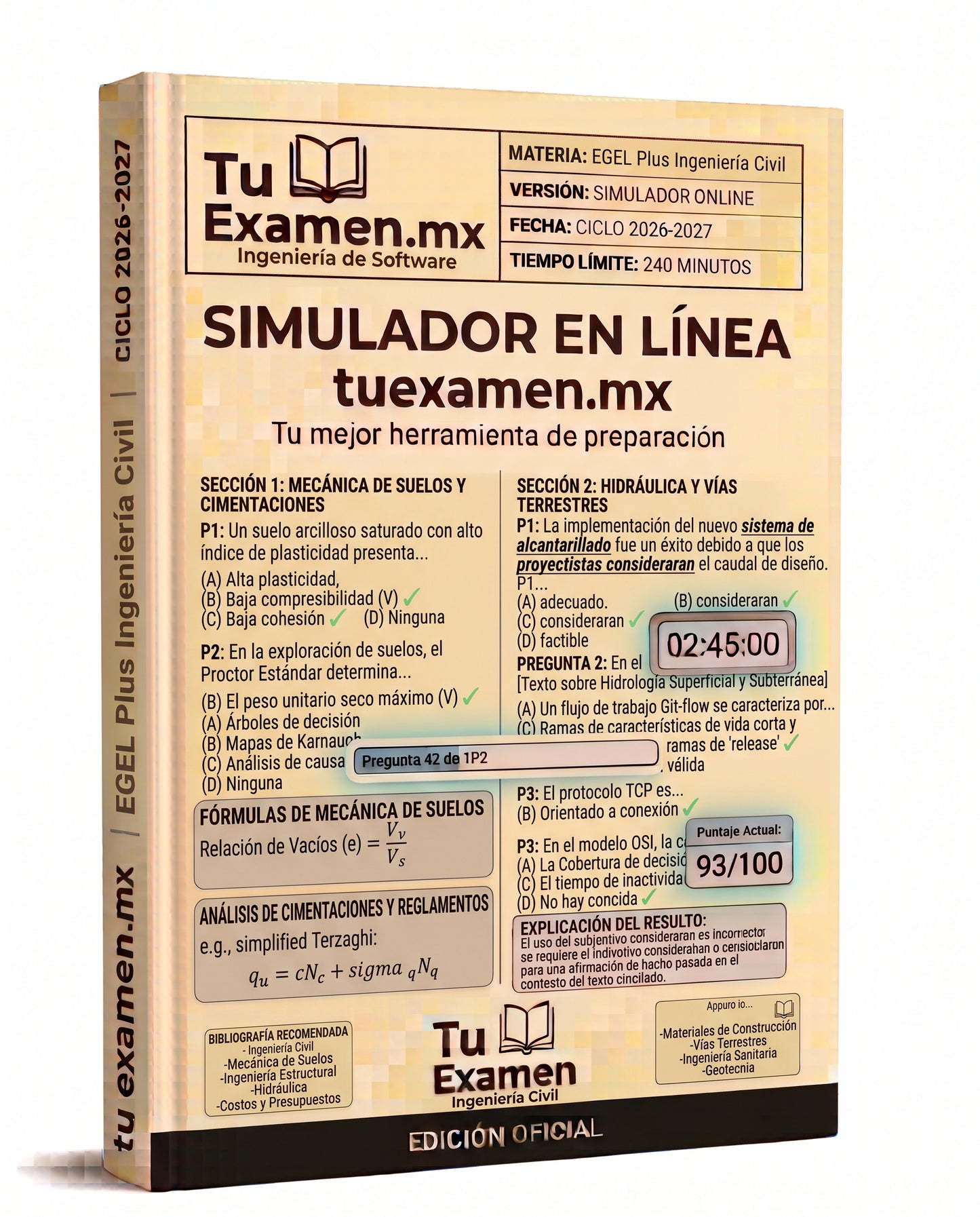 Simulador Ceneval EGEL Ingeniería Civil